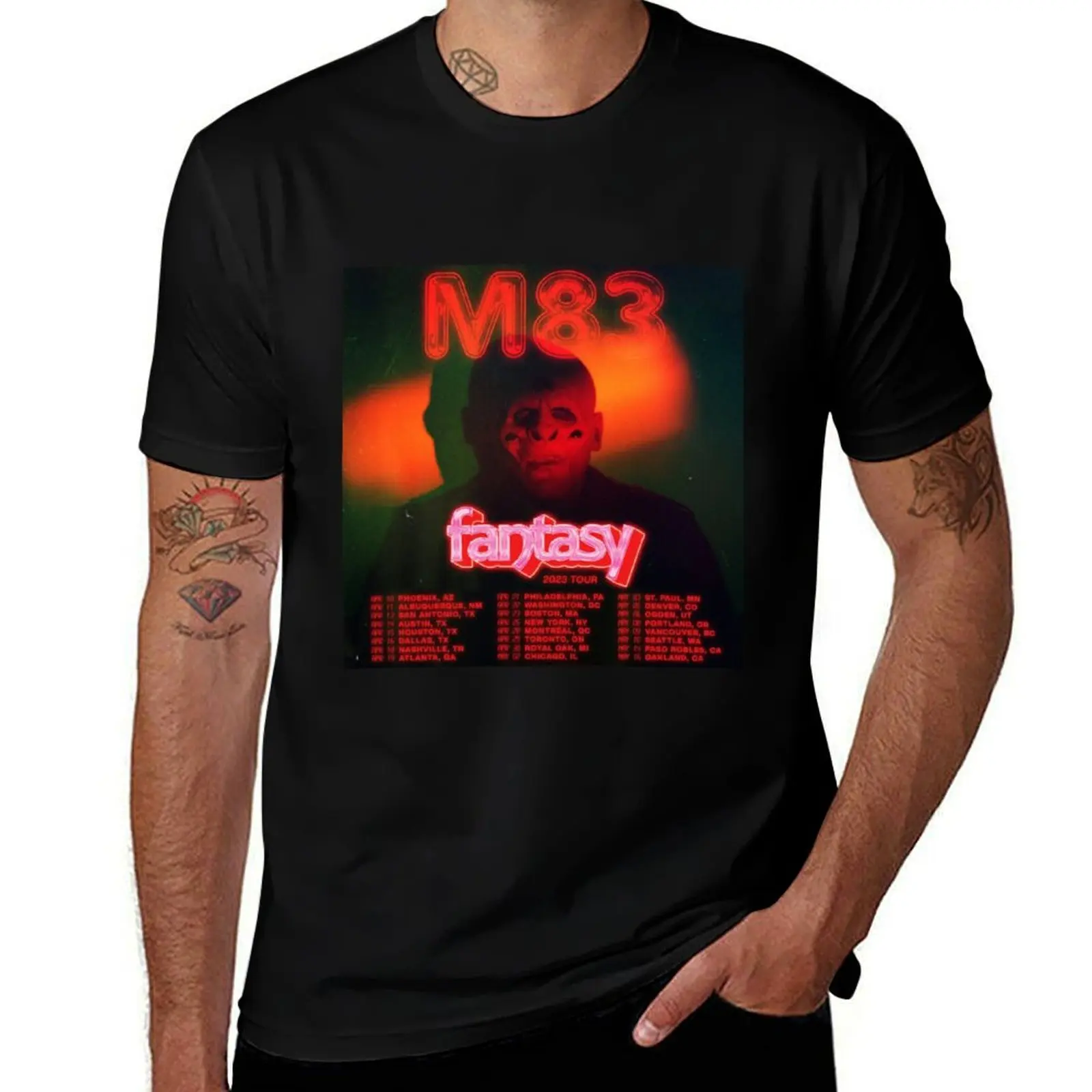 M83 T-Shirt Standard Fit Solid Tee Shirt