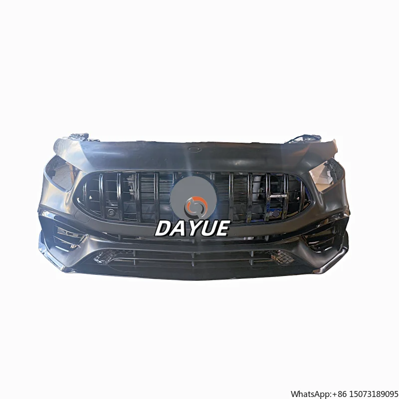 for A-Class 177A45 Front Bumper Kit High Quality Plastic+ABS Material Universal Fitment Bolt-On Replacement 1 Year