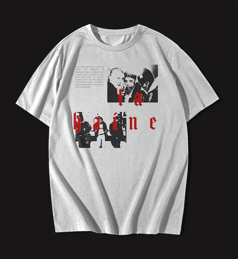 La Haine French Movie Y2K Grunge Style T-Shirt Poster Shirt Movie Shirt Film Shirt