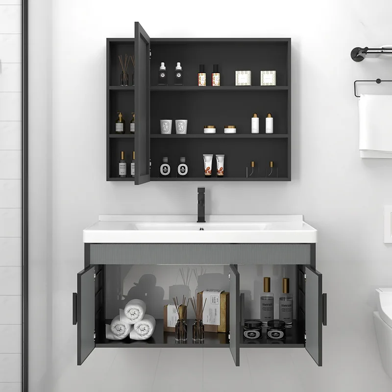 حوض غسيل سيراميك متكامل مثبت على الحائط لشقة صغيرة، حوض غسيل للحمام للاستخدام المنزلي #4