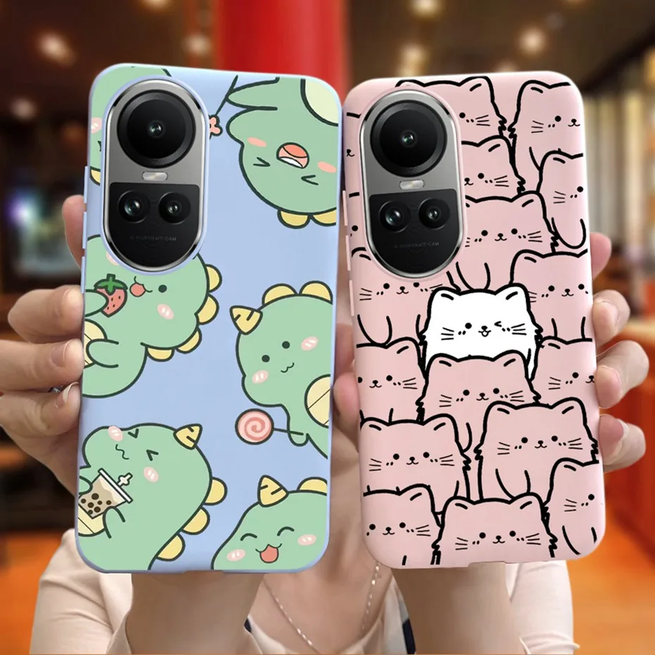 For OPPO Reno10 Reno 10 Pro Plus 5G 2023 Cool Fashion Phone Case For Oppo Reno10 Pro+ 10Pro 10 5G Cnady Color Soft Silicon Cases