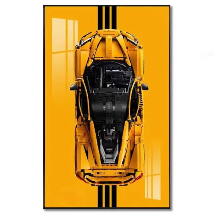 NEW Display Wallboard Suitable for LEGO 42172 McLaren P1 Technic building block car model Wall Mount Display box Photo Frame