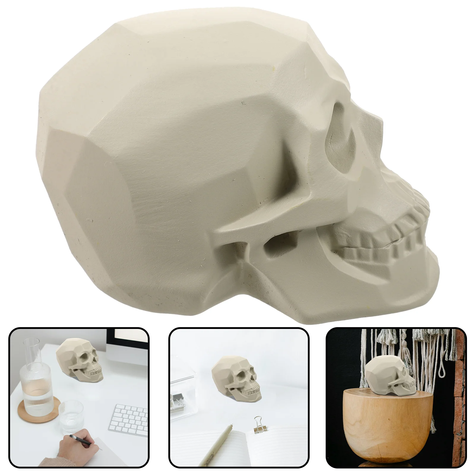 

Sketch Avatar Teaching Aids Skull Sculpture Home Adornment Practice Other Supplies Resin Model