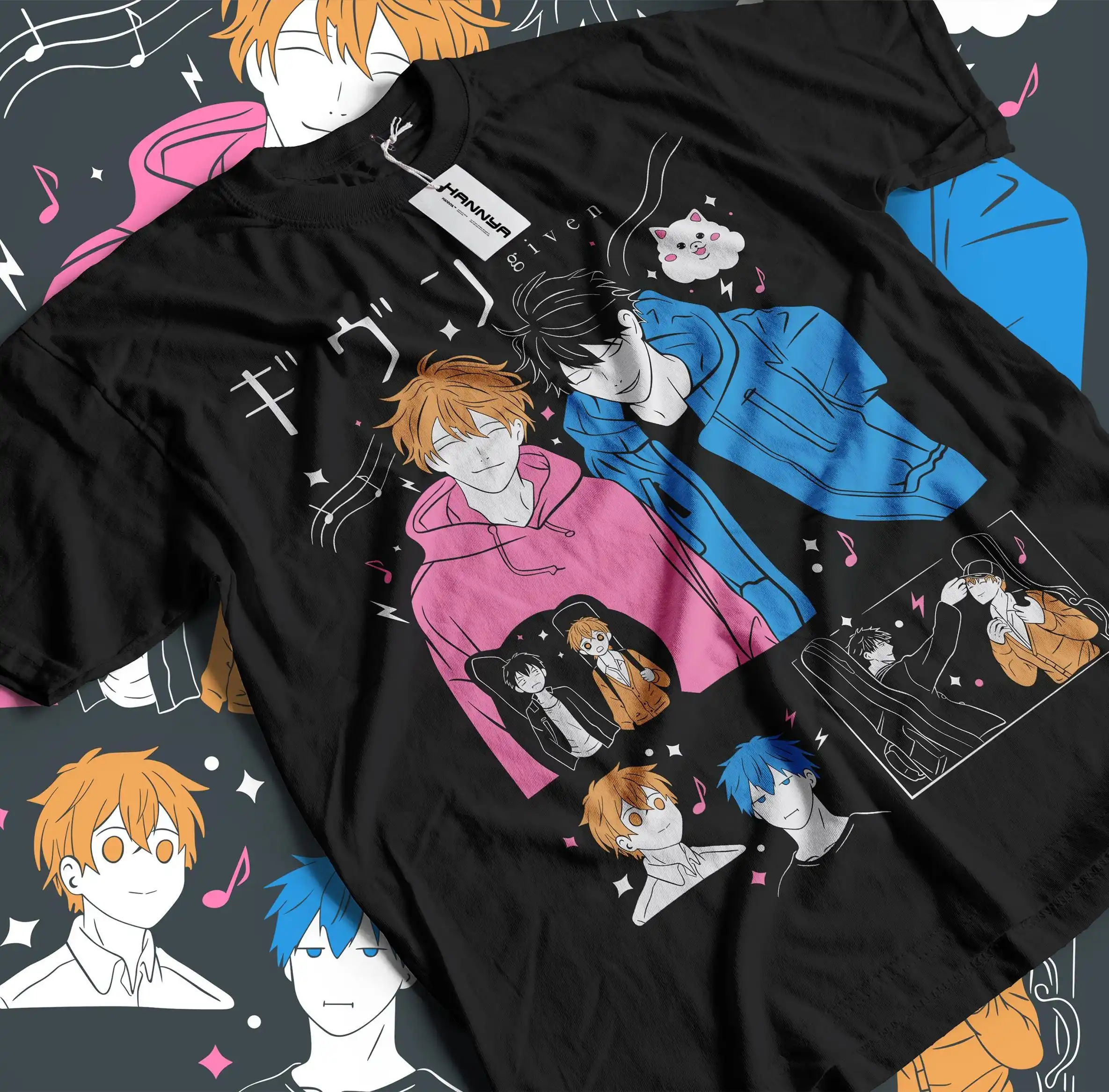 Unisex Given t shirt, Ritsuka Uenoyama shirt, Mafuyu Sato shirt, given anime