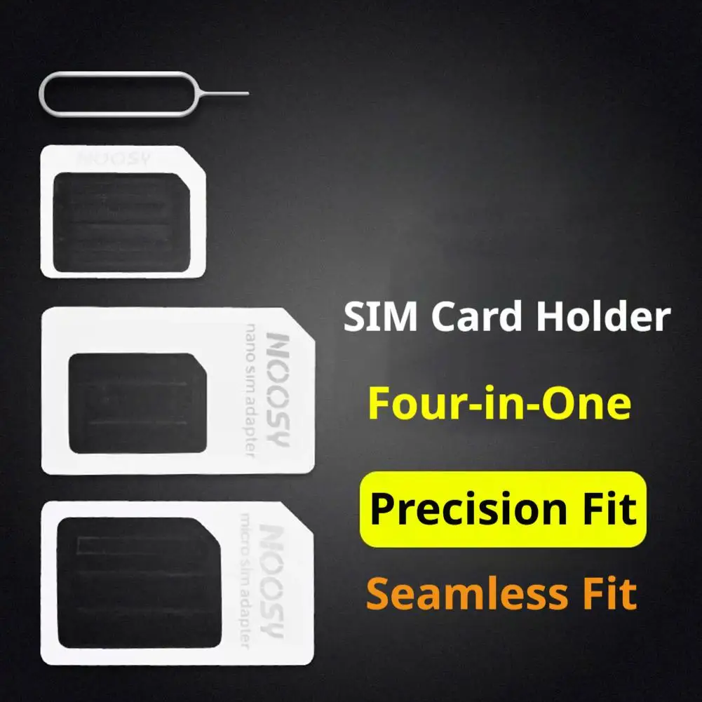 4in1 SIM Card Adapter Micro Nano SIM Card Adapter Micro Sim Convert With Eject Pin Key Mobile Phone SIM Holder For Phone Tablet
