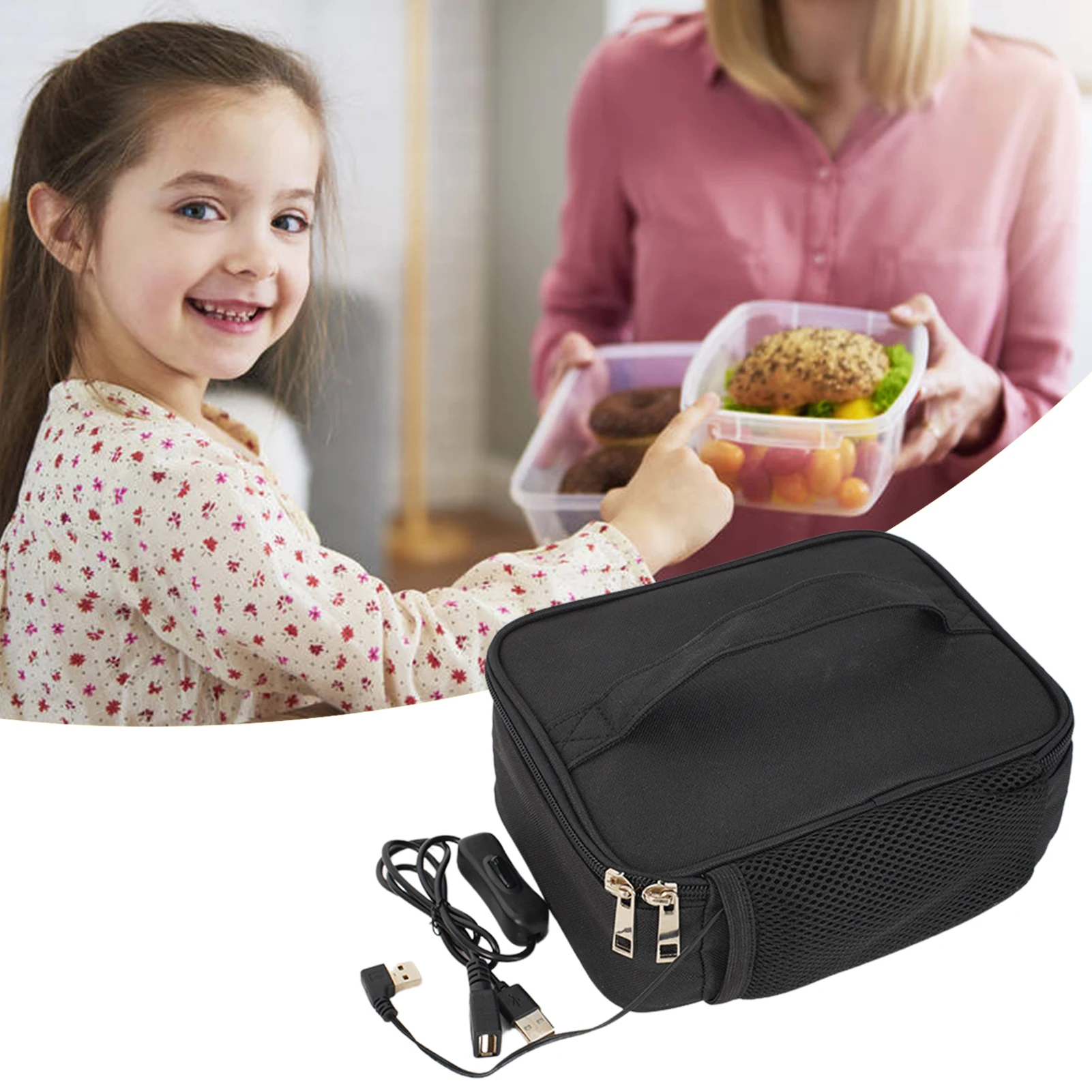 Aquecido Lunch Bag USB Lunch B - Home Office Bagas avaliação e preço