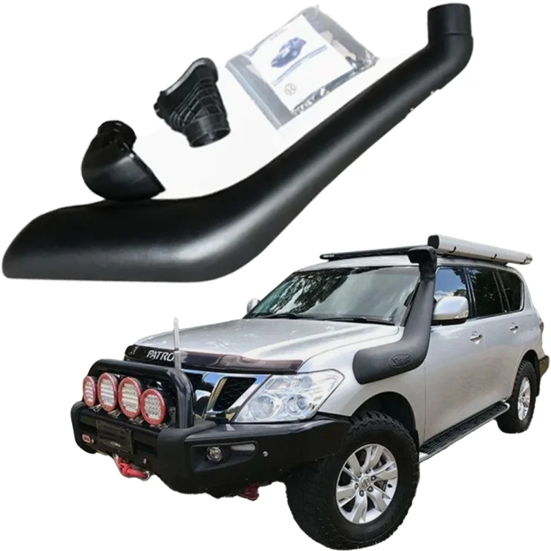 Off‑Road 4x4 Exterior Accessories Air Intake Snorkel Kit For Nissan Y62 Patrol 2010-2019 4.0L V6 5.6L V8 Petrol VQ40DE & VK56VD