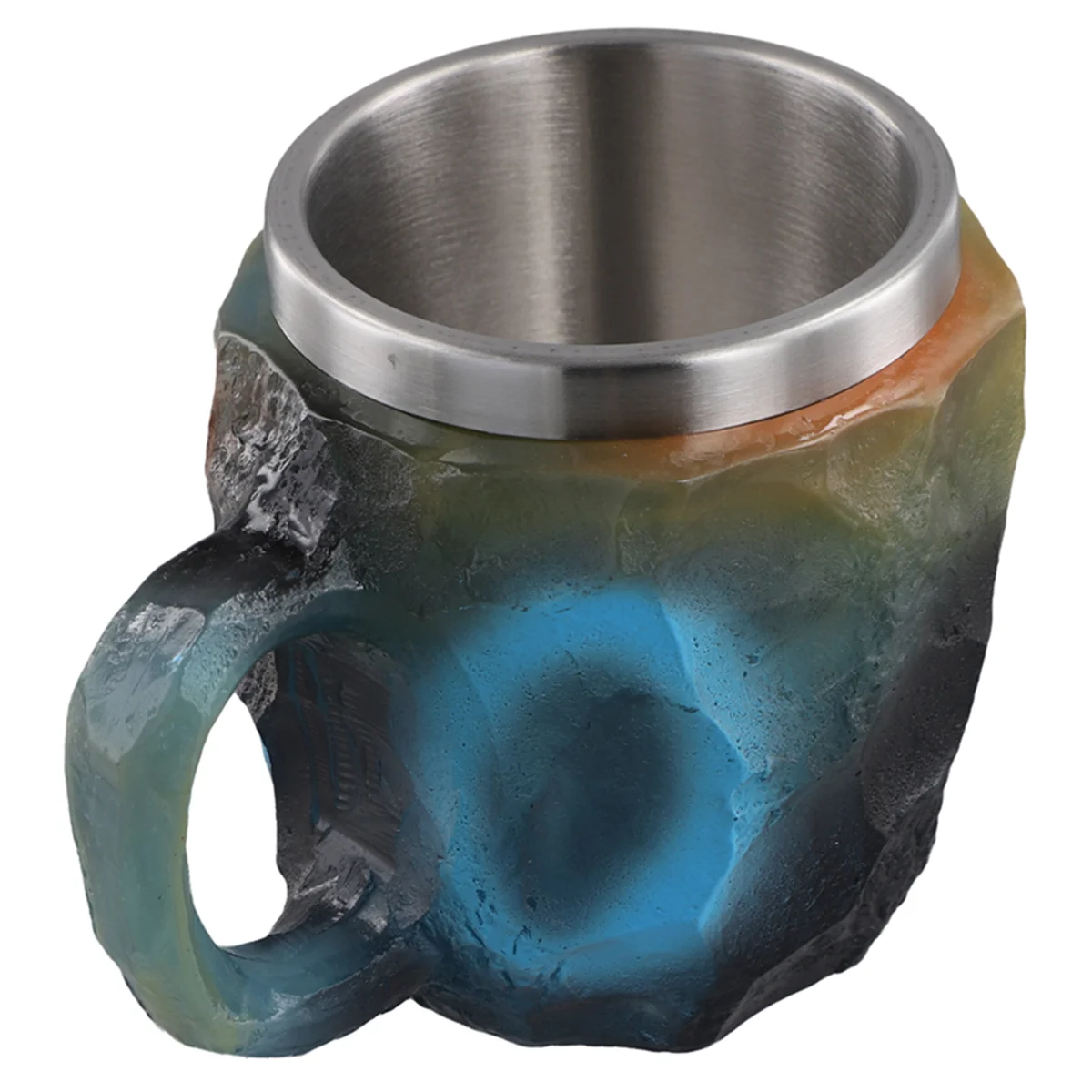 SuperDeals エレガントで豪華なミネラルクリスタルコーヒーマグ、カラフルなクリスタルマグ半透明コーヒーマグ、ホームオフィスコーヒーマグ用