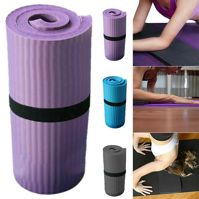 1.5 Cm Extra Thick Yoga Mat Comfortable Non-slip Shock Absorbing Elbow Mat Knee Mat  Exercise Slimming Pilates Gymnastics Mat