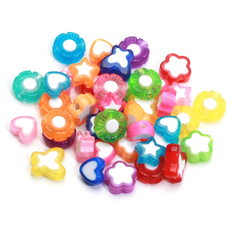 50 шт., акриловые бусины 8-10 мм для украшений