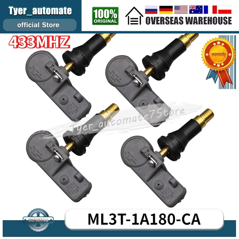 

TPMS Tire Pressure Monitor Systems ML3T-1A180-CA 433MHZ ML3T-1A180-DA For Ford E-Series Expedition Lincoln Navigator Ford F-150