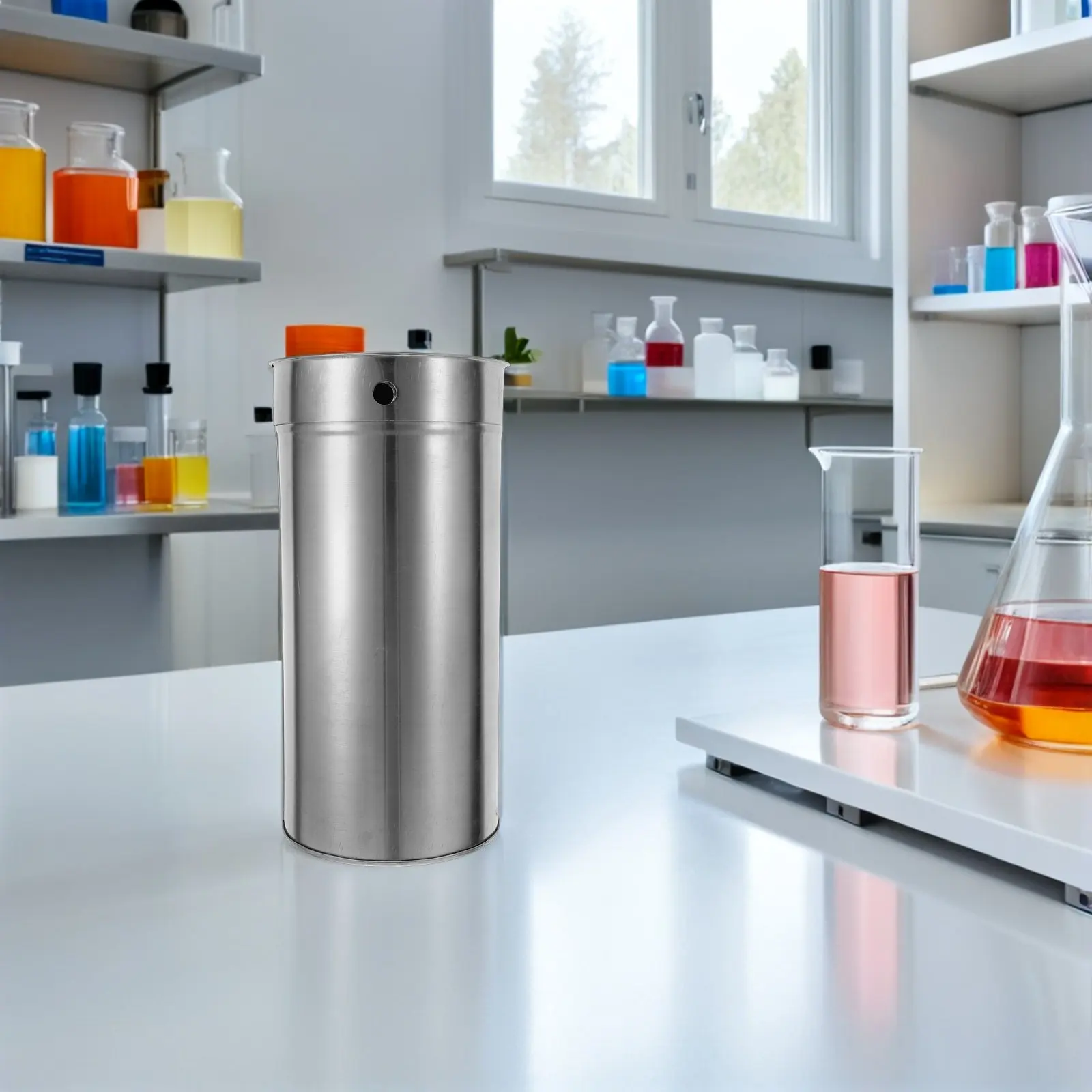Stainless Steel Laboratory Instrument Container with Lid Sterilization Tube Multipurpose Lab Storage Box Pipet Sterilization