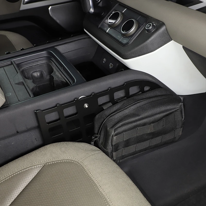 لاند روفر ديفندر 90 110 2020-2022 سبائك الألومنيوم التحكم المركزي على كلا الجانبين من حقيبة التخزين رف اكسسوارات السيارات #6