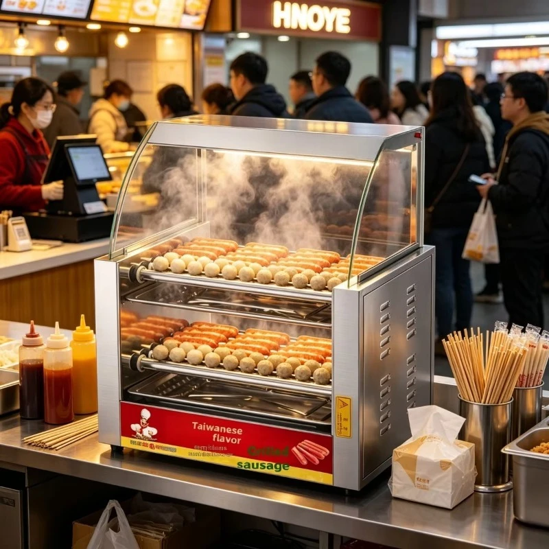 Ticari Sosis Izgara Makinesi 5 - Hot Dog Roller Grill incelemesi ve fiyatı