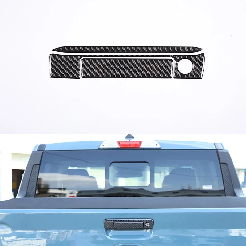 Car Tailgate Handle Sticker For Ford Maverick 2022 Trim Decal Cover Parts Carbon Fiber Car Accessories