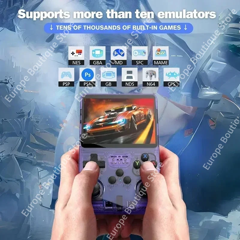 R36S ريترو وحدة تحكم ألعاب فيديو محمولة نظام ARKOS 3.5 بوصة IPS شاشة كلاسيكية محمولة جيب مشغل فيديو 128G ألعاب الصبي هدية #4