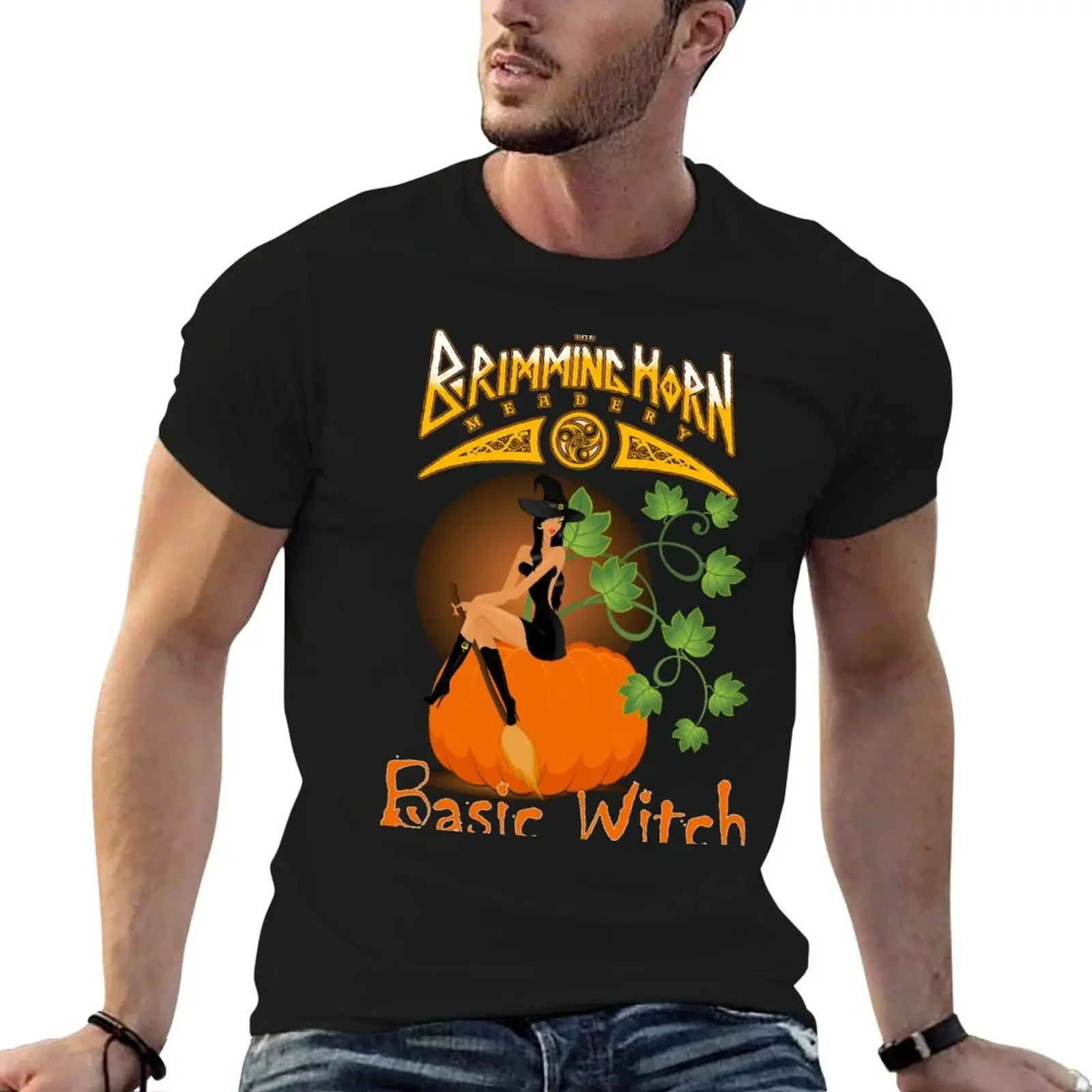 Basic Witch T-Shirt plus size clothes cheap stuff blue archive valentines clothes anime shirts men