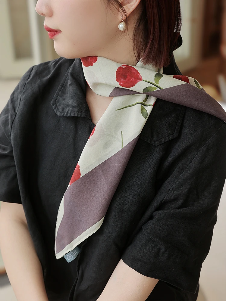 kaliiya-original-floral-line-minimalist-double-gauze-silk-scarf-versatile-natural-style-decorative-square-shawl
