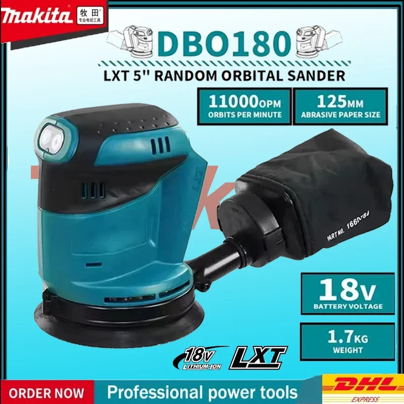 

Makita DBO180Z 18 В Бесщеточный аккумуляторный дисковый шлифовальный станок для деревообработки, шлифовальный шпатлевка, полировка - голый инструмент для DIY и профессионального U