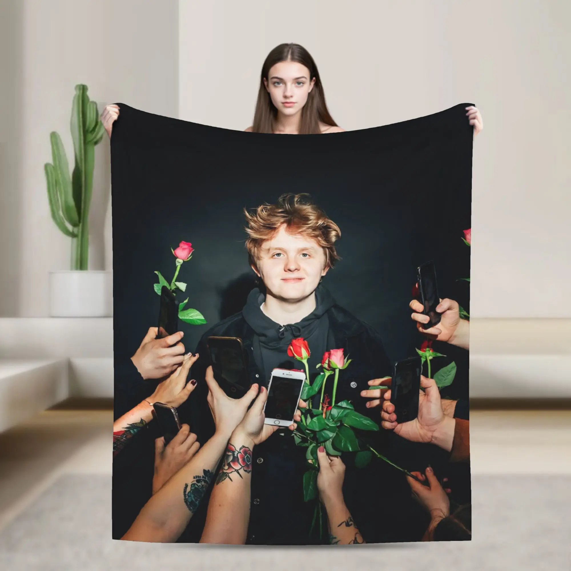 Super Soft Lewis Capaldi Tour 2026 Throw Blanket Premium Fleece Flannel Lightweight  Bed Blanket Super Cozy Blankets All Season
