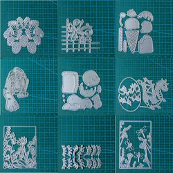 Animal ice cream eyelashes metal cutting dies mold Scrapbooking paper craft knife mould blade punch template Embossing stencils