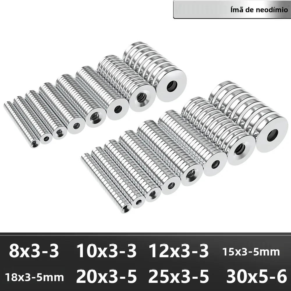 n35-super-strong-neodymium-magnet-round-with-holes-ndfeb-powerful-permanent-magnetic-imanes-magnents-refrigerator-magnet