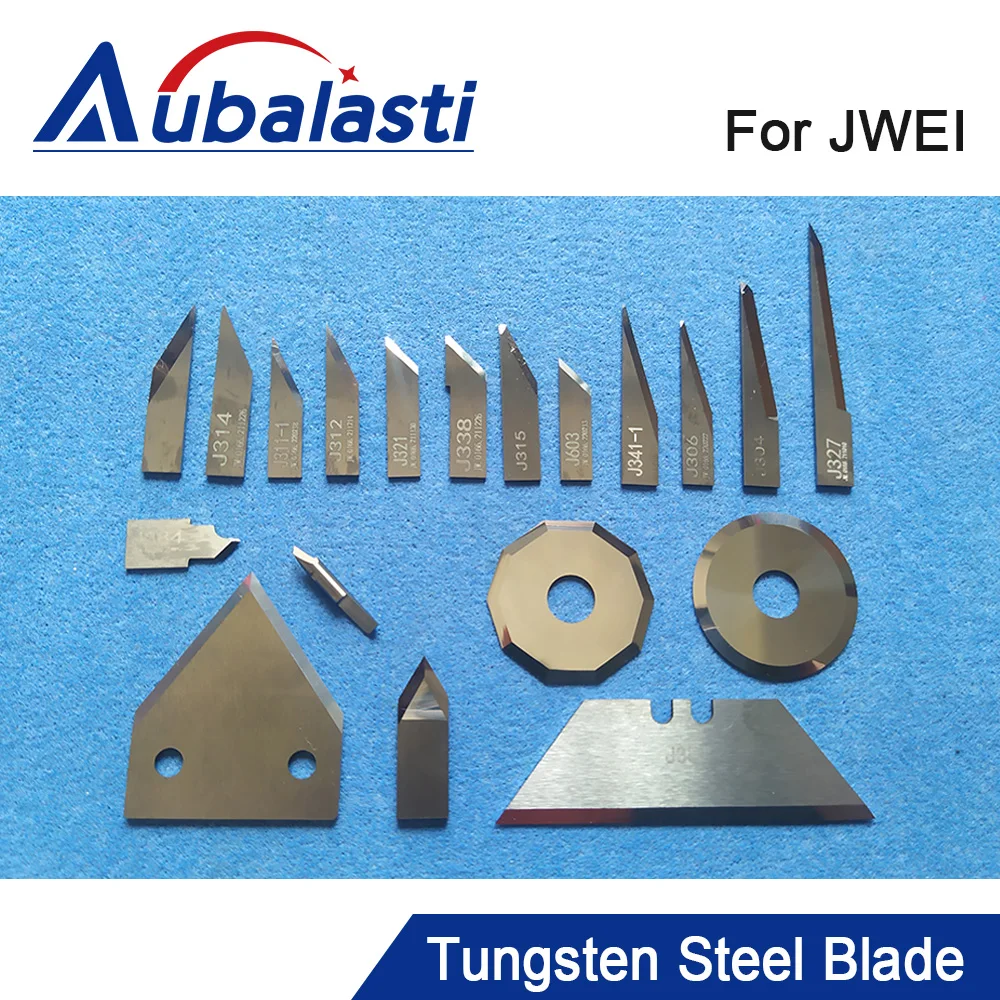 

Aubalasti 10Pcs Jingwei Vibrating Knife Blade Oscillating Round Blade for CNC Vibrating Cutting Machine J206 J306 J351 J383 J603