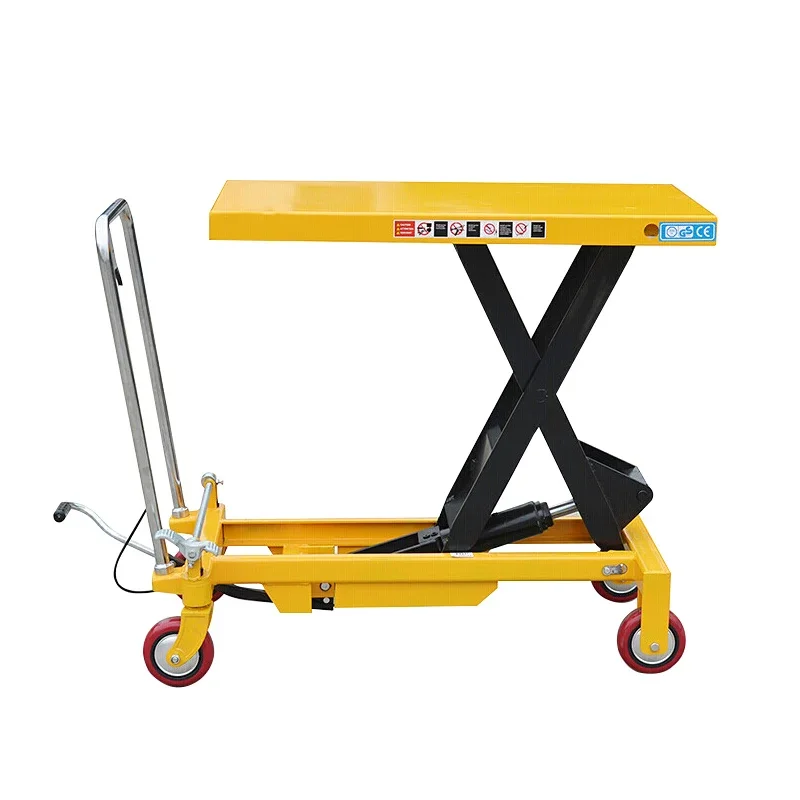 2026 Best Price 150kg Manual Hydraulic Cart Scissor Lift Platform Trolley