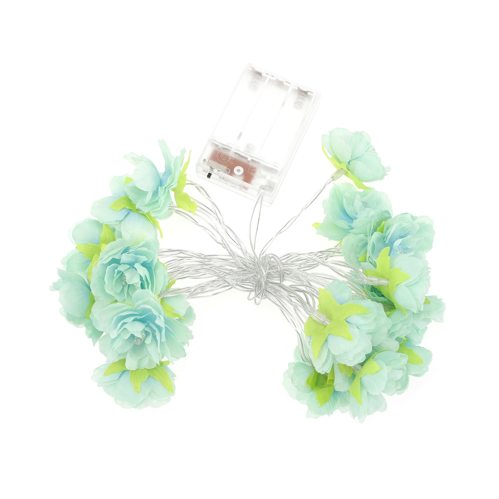 

Colorful Silk Flower String Lights Warm White LED Decorative Plastic Fairy Lanterns for Home Party Valentine Christmas