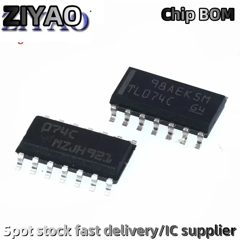 10PCS TL074CDT TL074IDR TL074I SOP14 TL074 SOP TL074C SMD 074C TL074CDR SOP-14 new and original IC