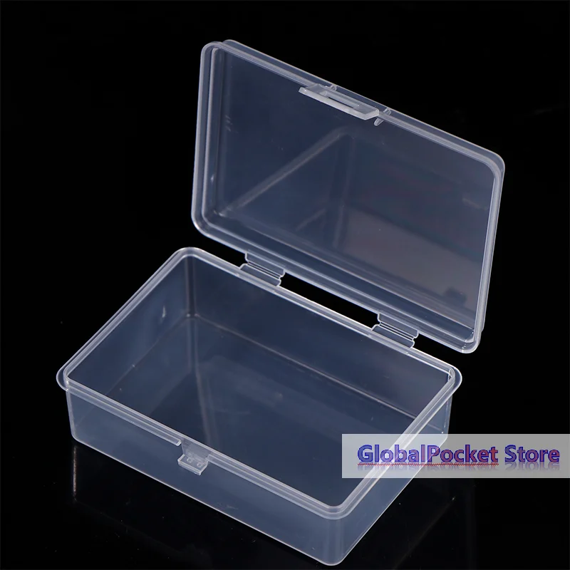 

[TG823]Small Semi-Transparent Plastic Cards Cases Folder Matte Flip-Top Jewelry Box Accessories Storage Organize Packaging Boxes