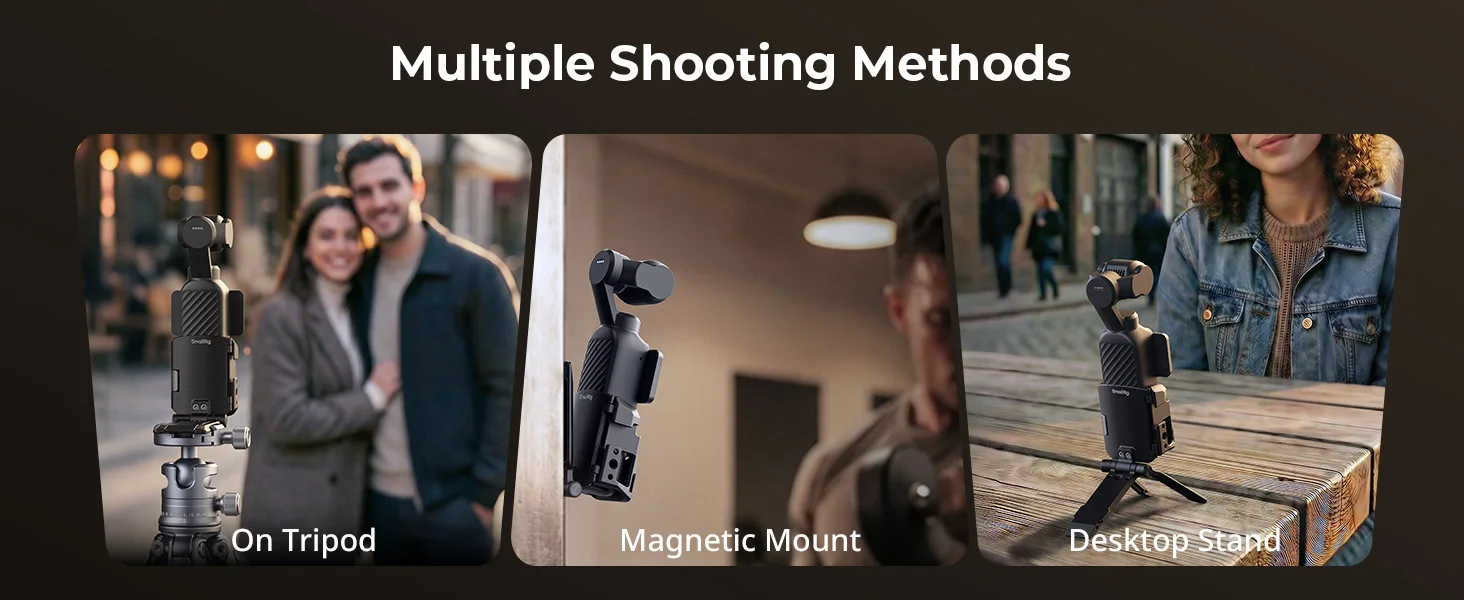 SmallRig Magnetischer Halterungsständer für DJI Osmo Pocket 4, 270 ° Verstellbarer Magnet-Erweiterungsadapter für Arca-Swiss Desktop-Halterung 6003 – Detail 7