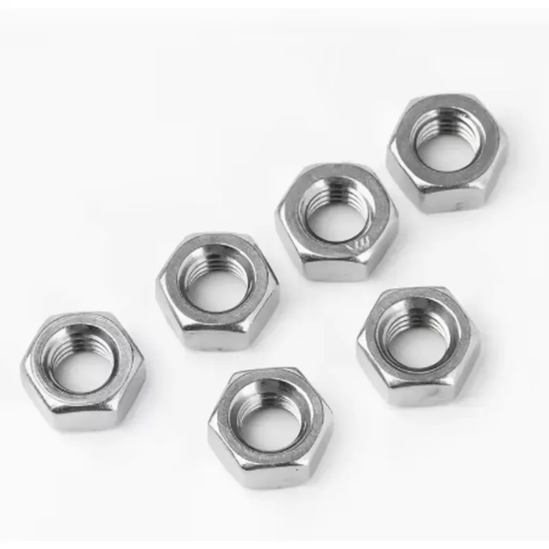 Carbon Steel Galvanized Hexagonal Nuts, External Hexagonal Nuts, Screw Caps, Grade 4.8 Nuts