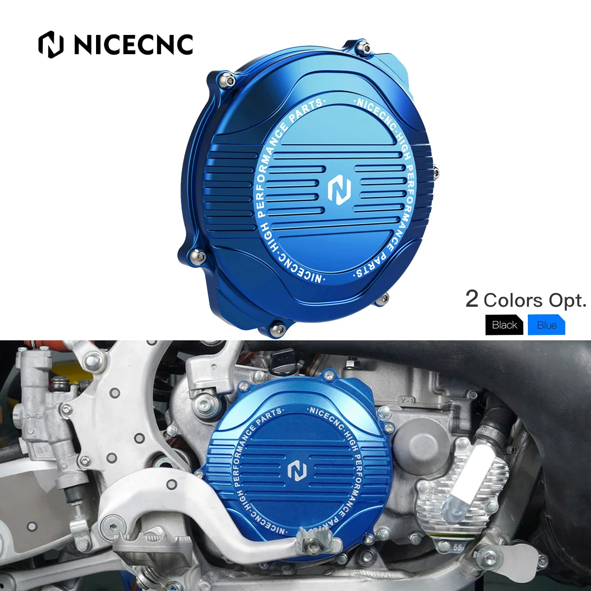 

NiceCNC For Yamaha YZ250 2008-2024 YZ250X 2016-2023 YZ 250 250X 5MW-15415-20-00 Motocross Clutch Cover Crankcase Guard Protector