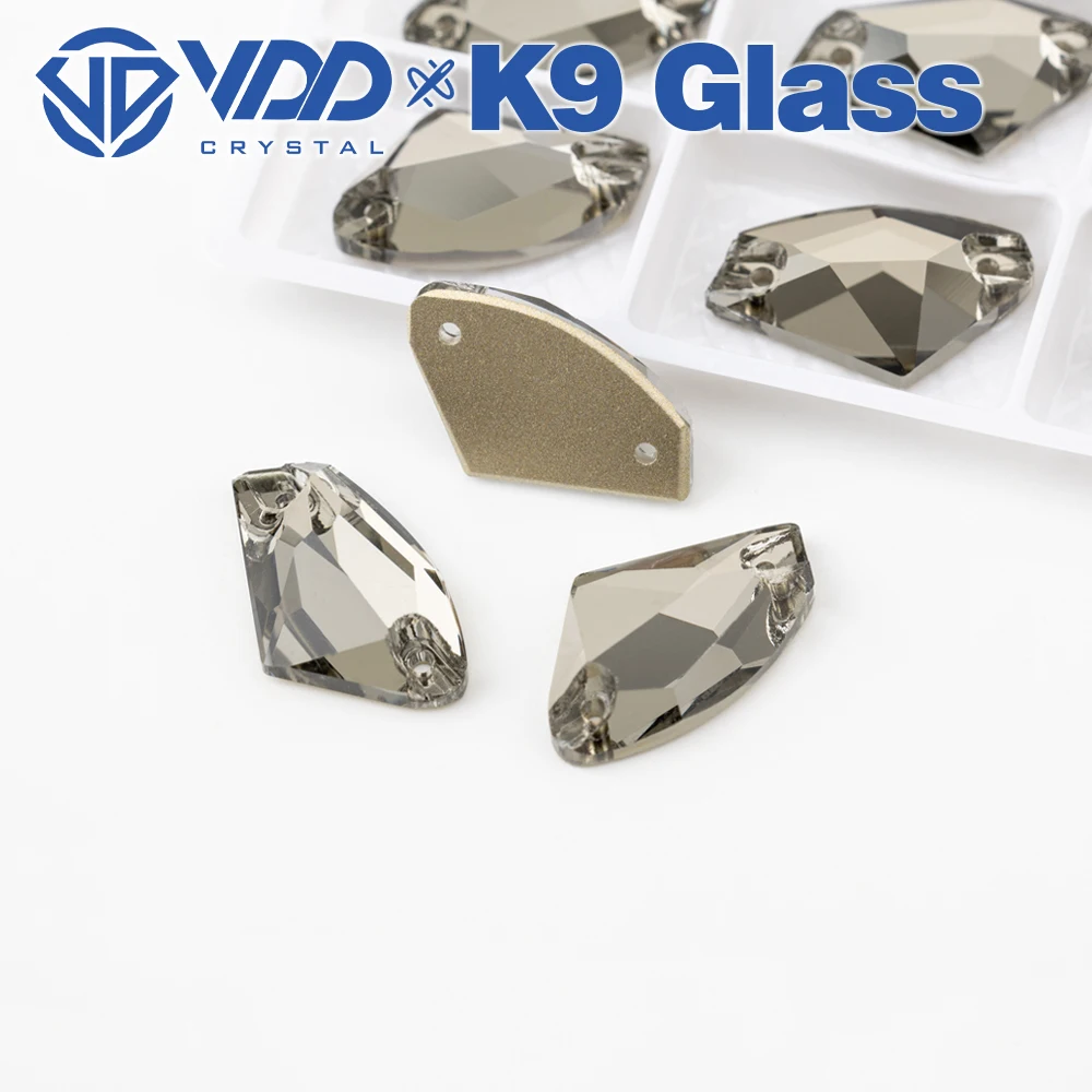 VDD S103 Black Diamond Galactic Top Quality K9 Glass Sew On Rhinestones Crystal Flatback Sewing Stones For Clothes Decorations