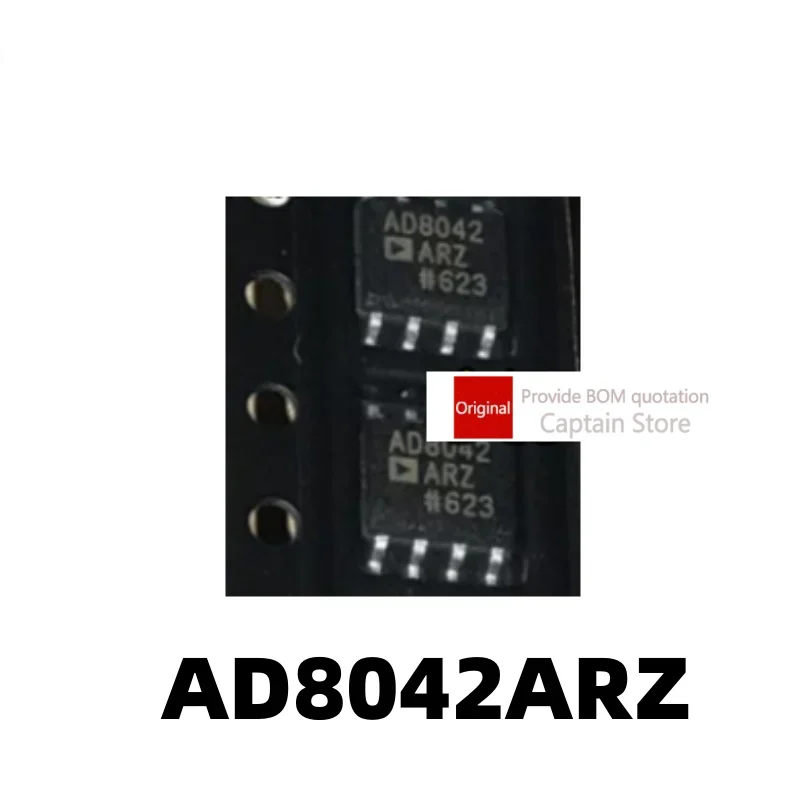 5PCS AD8042 AD8042ARZ SOP8 160MHz Rail to Rail Amplifier Chip