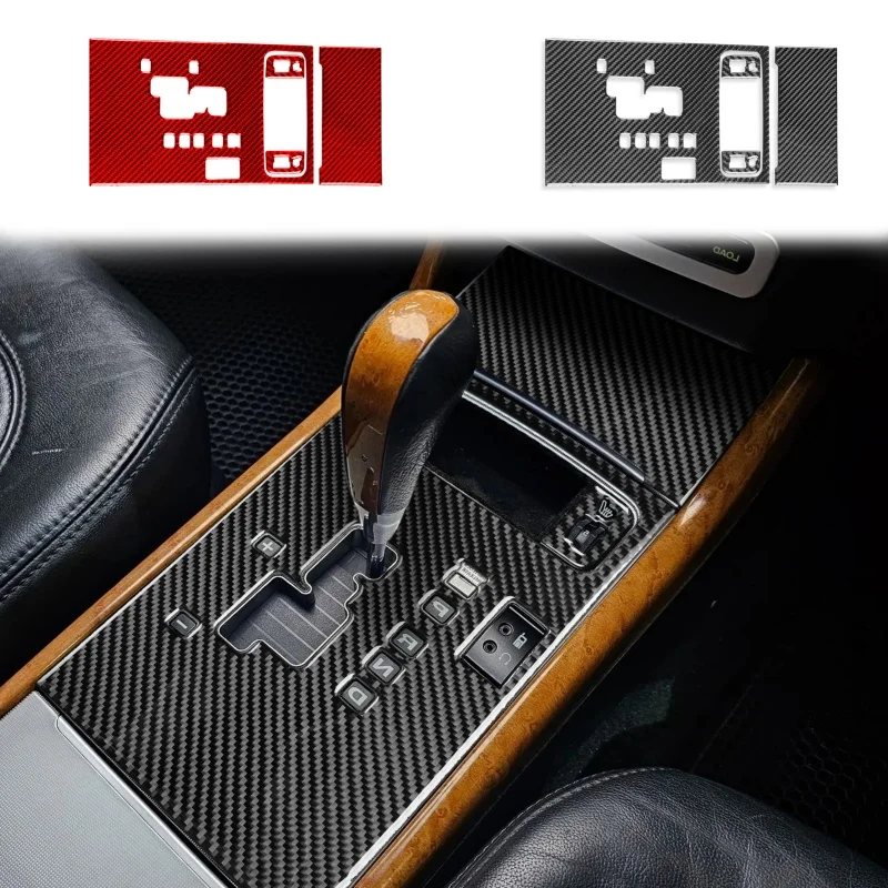 Gear Shift Panel Decorative Cover Trim Sticker Carbon Fiber For Hyundai Azera Grandeur TG 2006-2011 Car Interior Accessories