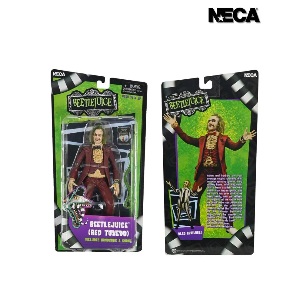 NECA 60743 Figures Beetle Juice Primary color edition Red edition Anime action Figures Collectible Model Toy Gift