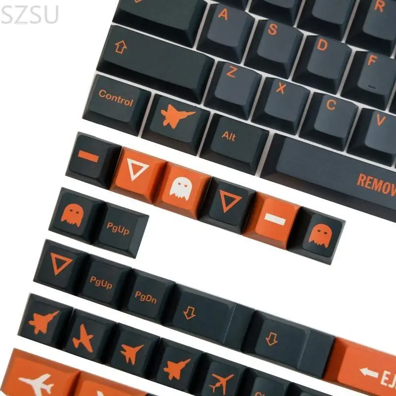 SZSU 142 Keys/set Keycap Allover Cherry Profile PBT Dye Sublimation for Key Caps 2U 1.75U Shift for GH60 GK61 GK64 68