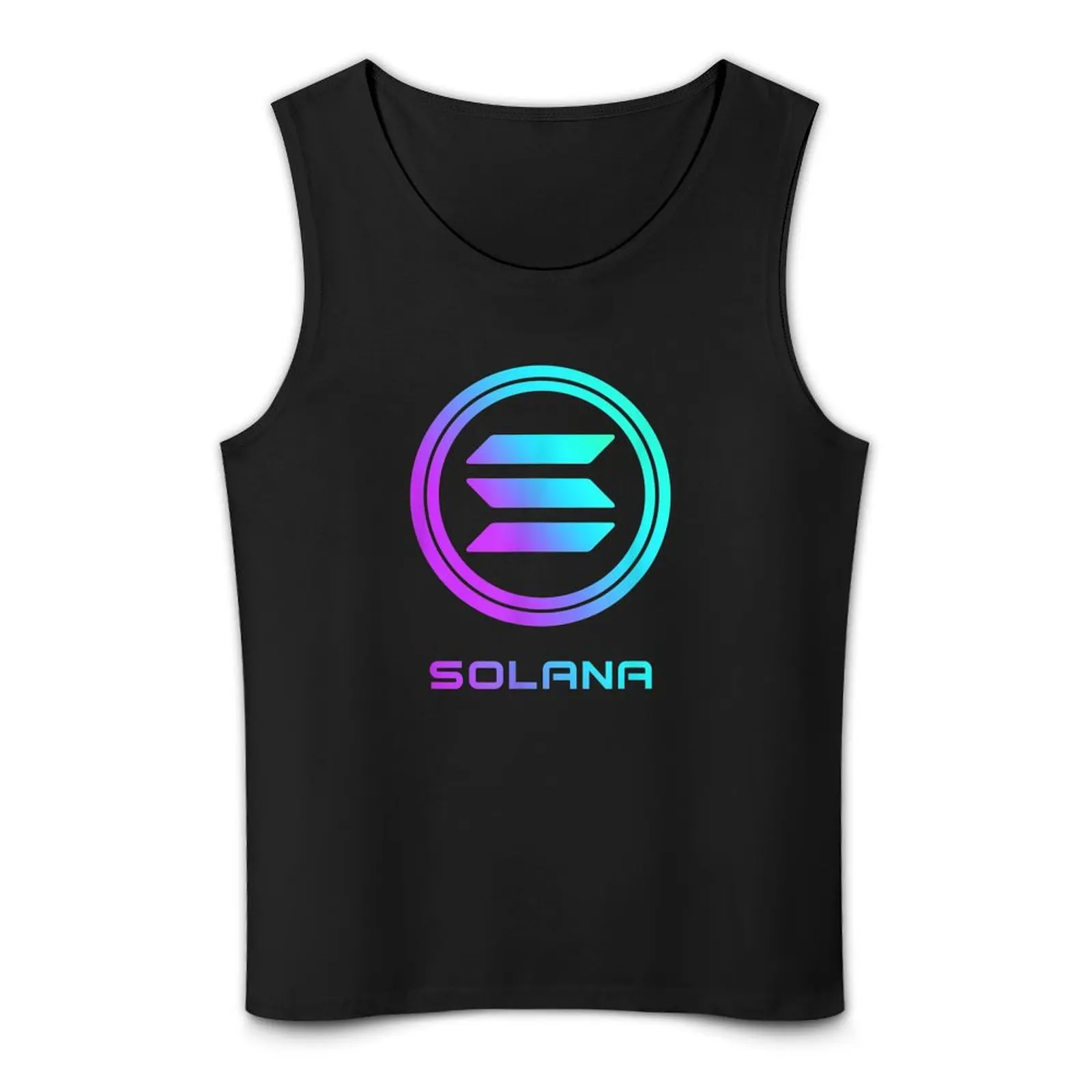 Solana cryptocurrency Solana SOL Tank Top تي شيرت رياضي ملابس كمال الأجسام رجل تي شيرت رياضي للرجال