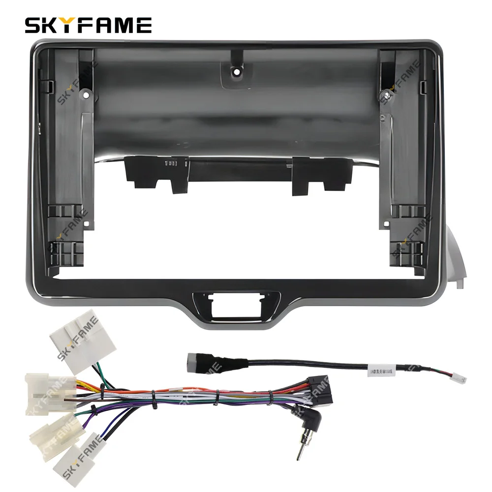 

SKYFAME Car Frame Fascia Adapter Android Radio Dash Fitting Panel Kit For Toyota Yaris Vios