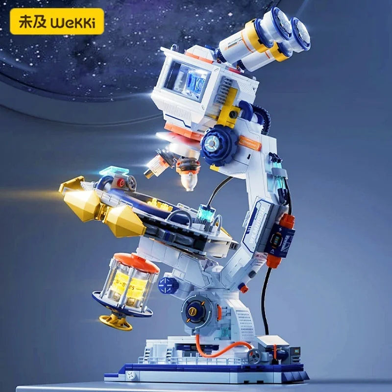 

WWekki строительные блоки детские творческие технологии игрушки модель микроскопа мелкие частицы 3D головоломки сборка коллекция подарок