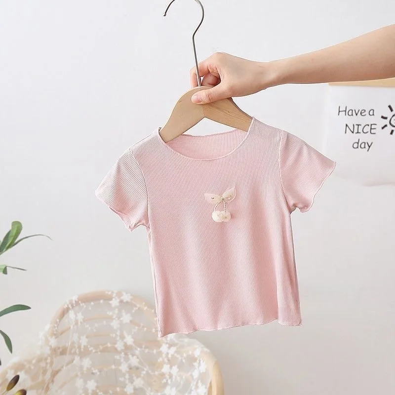 

Kids' Girls' Clothing Kids Clothes Girl T-shirt Kids' Tops and T-shirts Girls' Short Sleeve Tee Female Child Clothes Children's