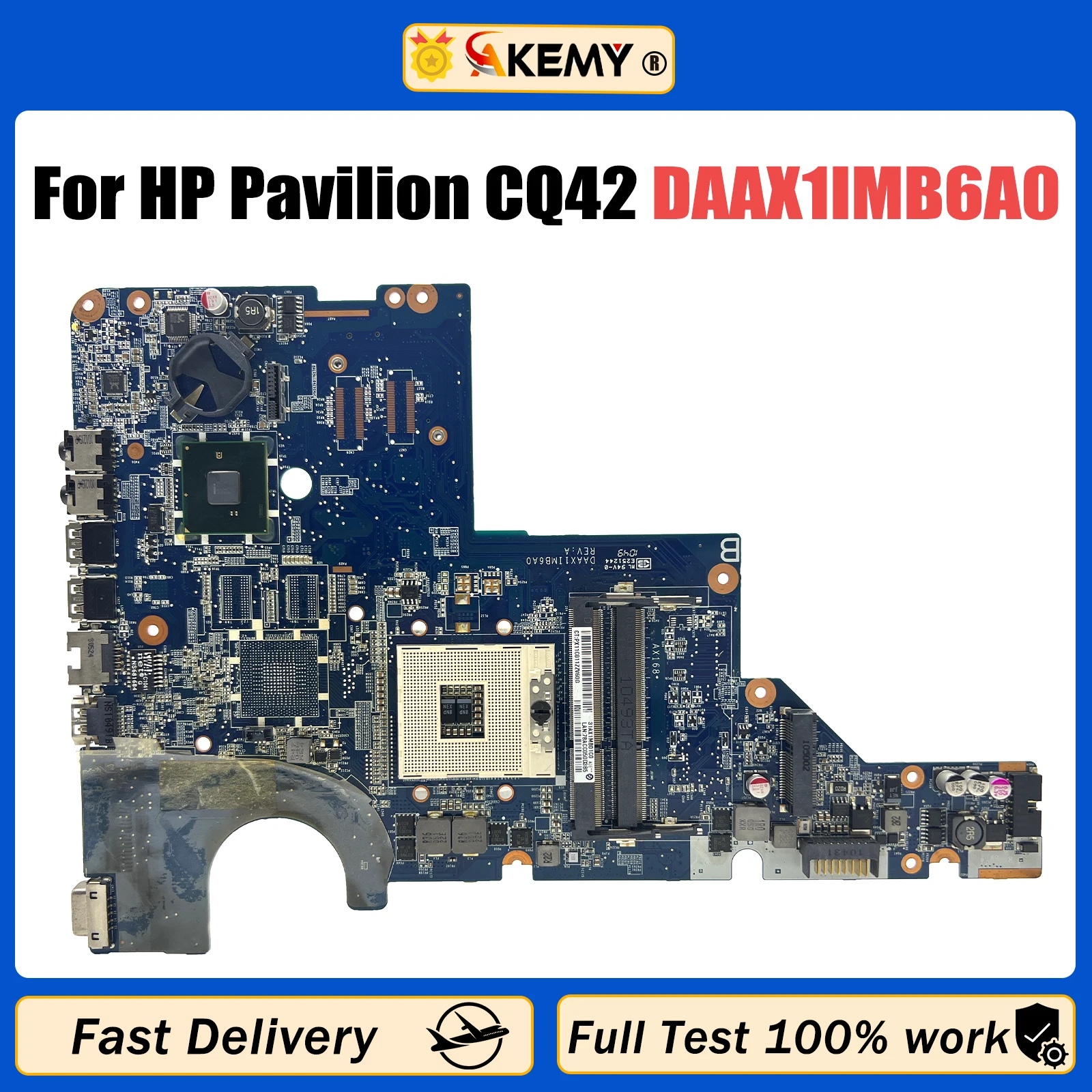 

608824-001 595183-001 631596-001 DAAX1IMB6A0 Laptop Motherboard For HP Pavilion CQ42 G42T MAIN BOARD HM55 DDR3