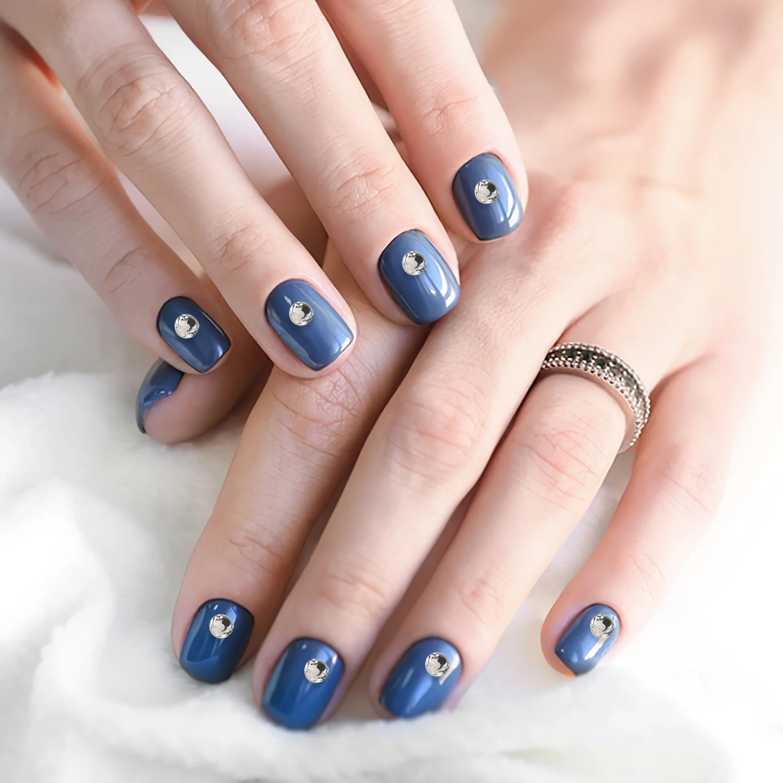 1Set Waterboor Boxed Nail Art Strass Luxe Decoratieve Manicure Bedels voor DIY Nagelontwerp Elegante Glanzende Accessoires