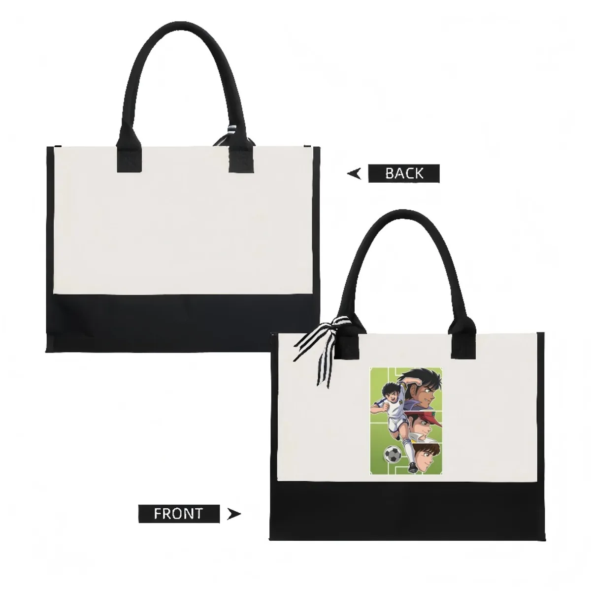 Tsubasa Oozora كابتن Tsubasa 2026 وصول جديد موضة ممارسة واسعة قابلة لإعادة الاستخدام حمل حقيبة نمط طباعة 2 لهجة الثقيلة لار