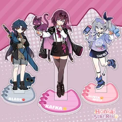 Jing Yuan Kafka Blade Anime llavero Honkai Star Rail de pie para hombres y mujeres, figura impresa, acrílico, colgante, regalo