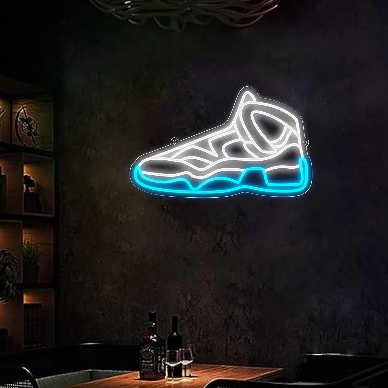 Sneaker Neon Wall Decor Sneaker LED Light Sign per Family Playroom, dimmerabile Shoe Neon Sign for Teens Room Decor regali per feste