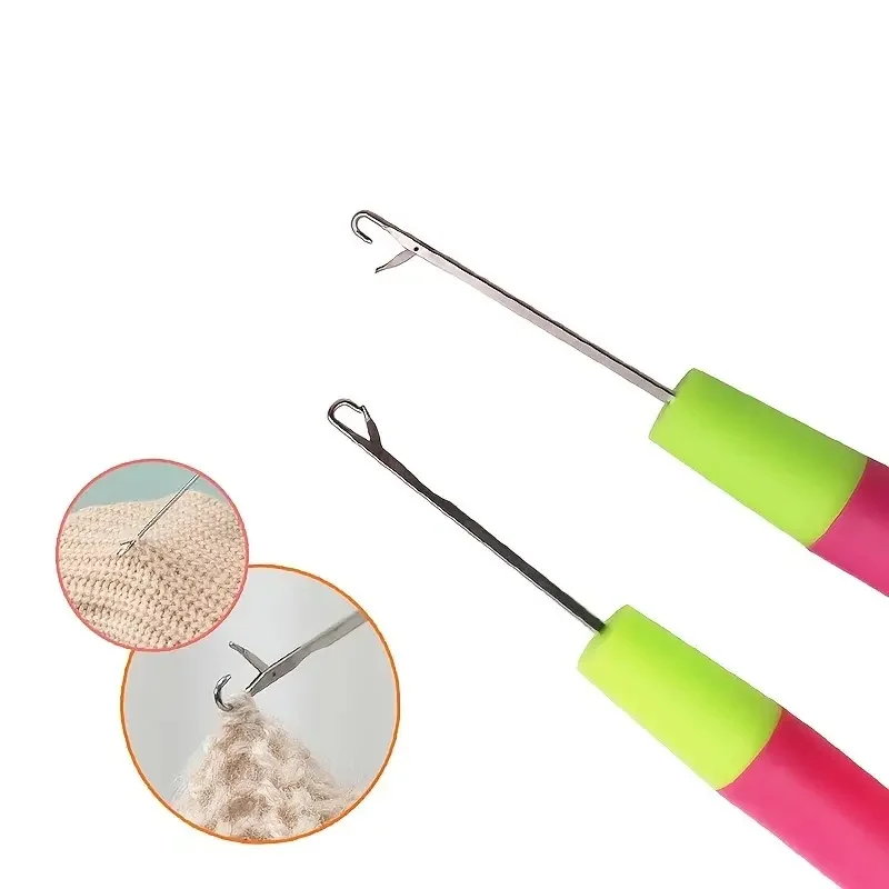 1pcs Premium Latch Hook Crochet Needle For Micro Braids, Hair Extensions, Feathers, And Carpets - Large Size For Faster Braiding