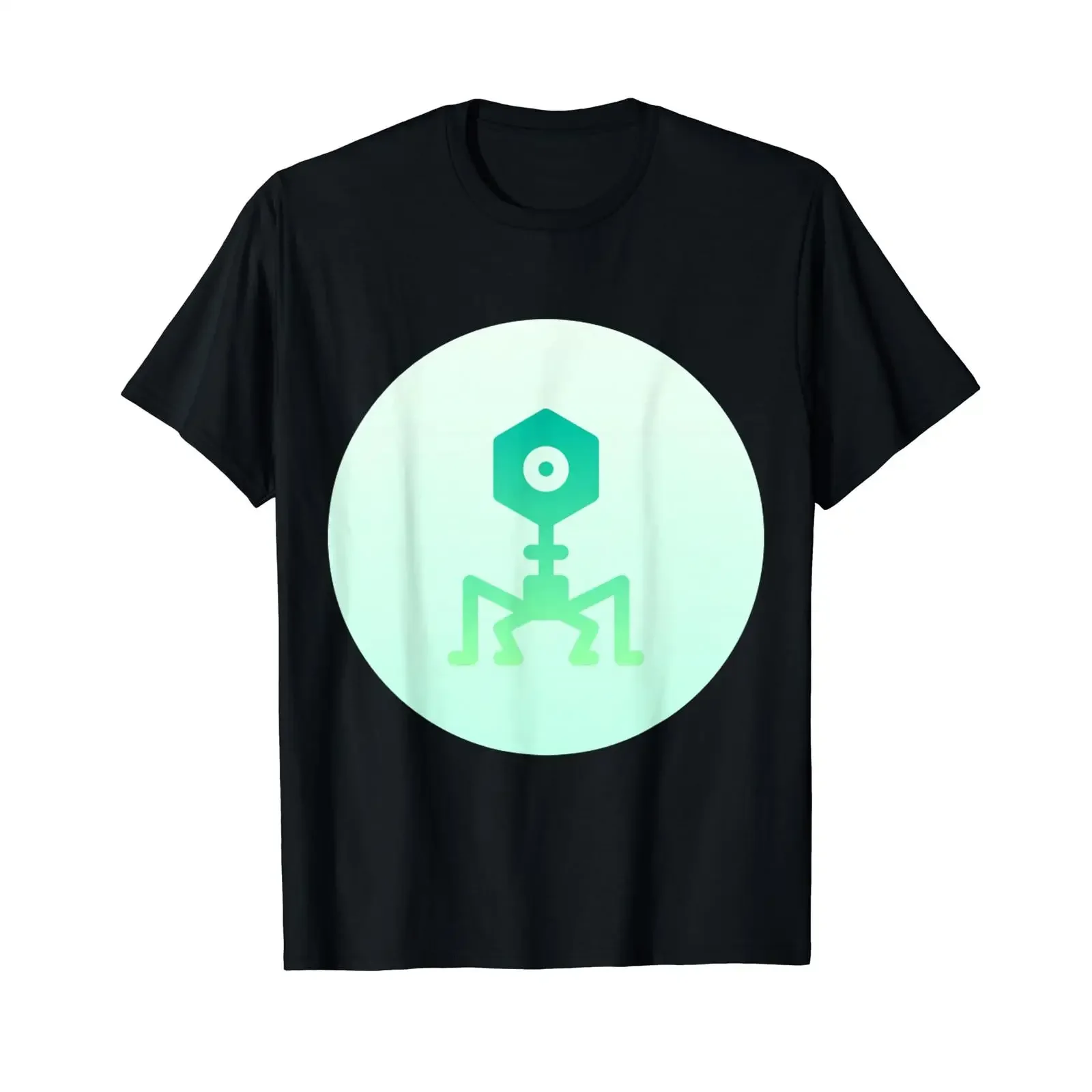 Phage-Bakteriophagen-Therapie, Mikrobiologie, preiswertes Grafik-T-Shirt, Vintage, gewaschen, Unisex, Mode, Designerkleidung, atmungsaktiv.